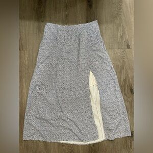 Abercrombie & Fitch Blue Floral Maxi Skirt